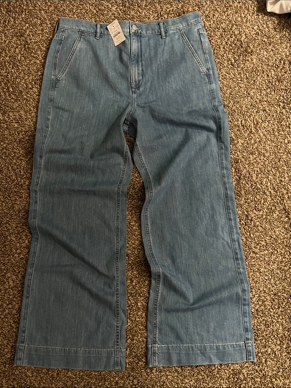 J. Crew Light Blue Wide-Leg Jeans